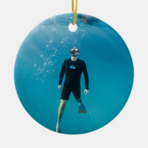 Décoration En Céramique Snorkeling Photo personnalisée