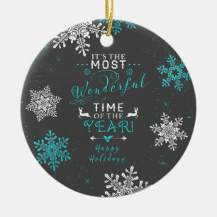 Décoration En Céramique Snowflakes Noël Noël Noël Fête du meilleur temps 3