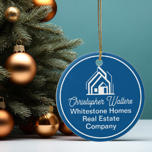 Décoration En Céramique Société Immobilière Bleue Realtor Personnalisé