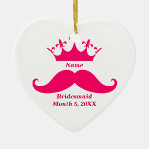 Décoration En Céramique Soeur d'accueil Pink Tiara et l'ornement cardiaque