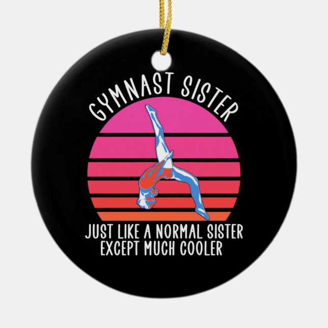 Décoration En Céramique Soeur Gymnaste (Devant)