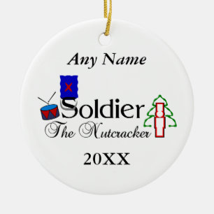 Décoration En Céramique Soldat de casse-noix