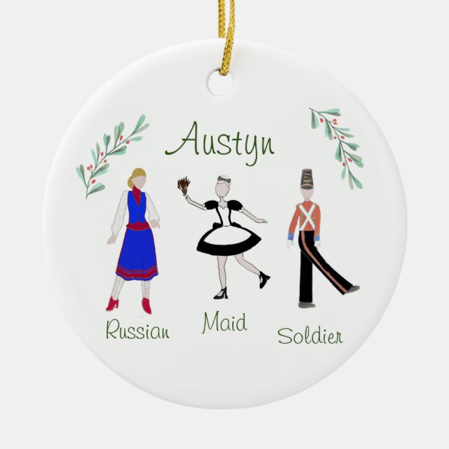 Décoration En Céramique Soldat/servante/Russe de Casse-Noisette sur mesure (Devant)