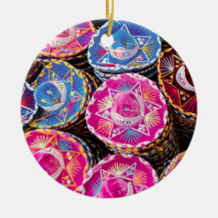 Décoration En Céramique Sombreros Au Mexique