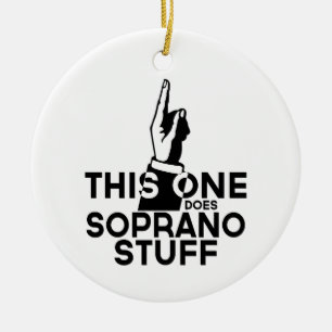 Décoration En Céramique Soprano Stuff - Funny Soprano Music