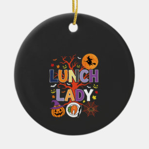 Décoration En Céramique Sorcière de cuisine de dame de déjeuner d'Hallowee