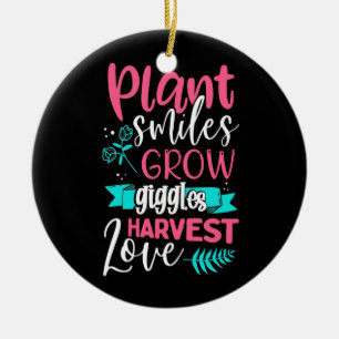 Décoration En Céramique Sourires plantes Grow Giggles Love