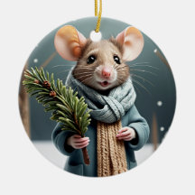Souris d'hiver Couple Arbre de Noël