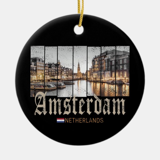 Décoration En Céramique Souvenir d'Amsterdam Netherlands (Devant)