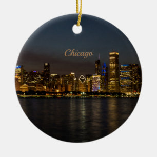 Décoration En Céramique Souvenir d'ornement de la ville de Chicago