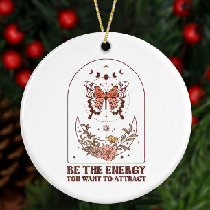 Décoration En Céramique Soyez l'énergie que vous voulez attirer Boho Noël