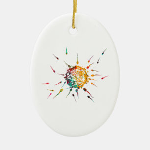 Décoration En Céramique Spermes et ovule