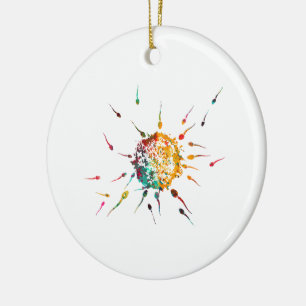 Décoration En Céramique Spermes et ovule