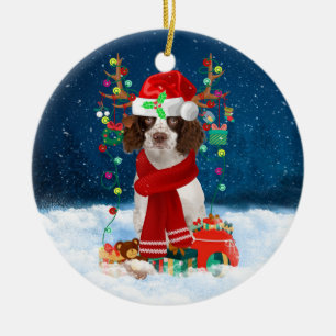 Décoration En Céramique Springer anglais Spaniel chien avec cadeaux de No