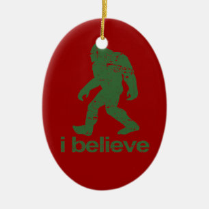 Décoration En Céramique Squatchin allé - rouge et vert
