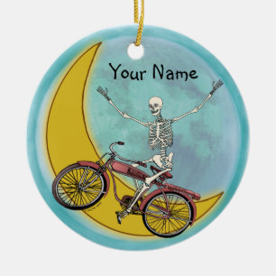 Décoration En Céramique Squelette à vélo