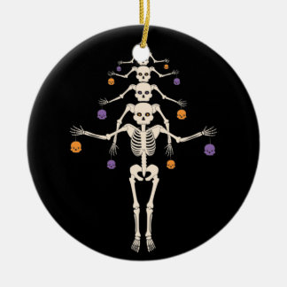 Décoration En Céramique Squelette d'Halloween