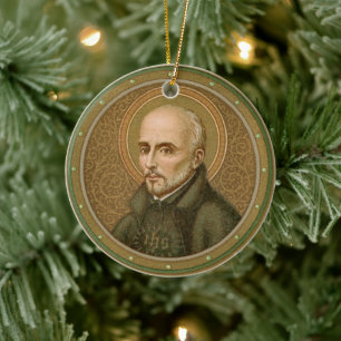 Décoration En Céramique St. Ignatius Loyola (BK 050; Abbrev. Moto latin)