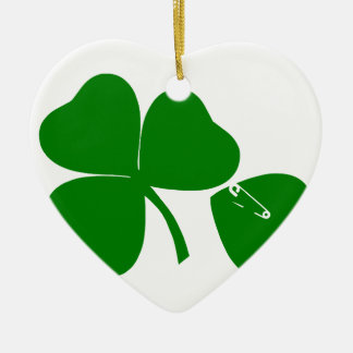 Décoration En Céramique St Patrick's Day - Obtenez Lucky 3 + 1 feuilles = 