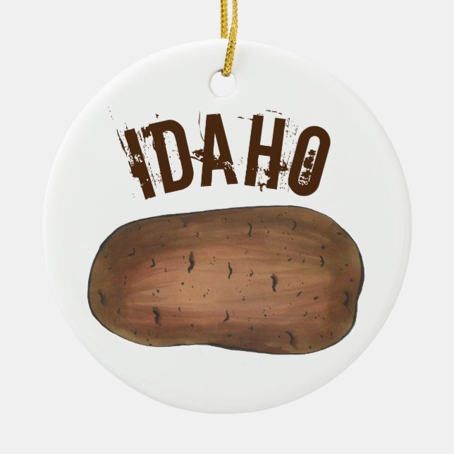 Décoration En Céramique State Pride Boise IDAHO Russet Potato (Devant)