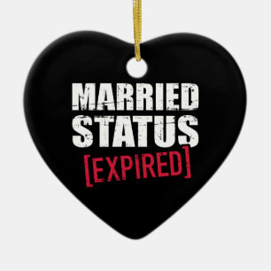 Décoration En Céramique Statut de mariage expiré