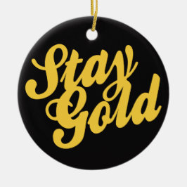 Décoration En Céramique Stay Gold - Outsiders