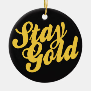 Décoration En Céramique Stay Gold - Outsiders