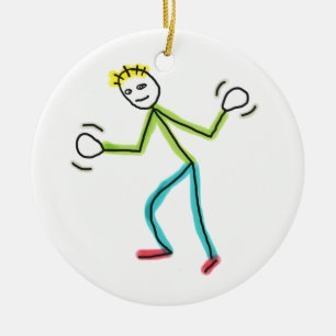 Décoration En Céramique Stickman Jazz Hands