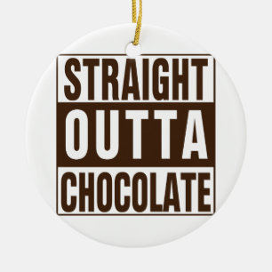 Décoration En Céramique Straight Outta Brown Chocolate