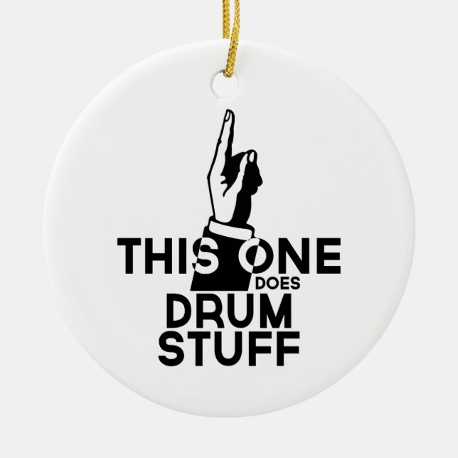 Décoration En Céramique Stuff - Drums Drôle Musique (Devant)