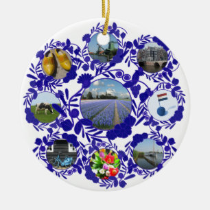 Décoration En Céramique Style bleu Hollande de Delftware de Néerlandais de