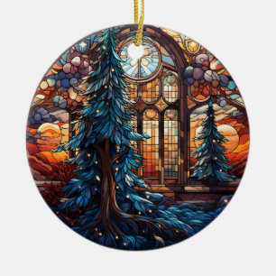 Décoration En Céramique Style du paysage de Noël