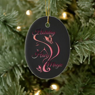 Décoration En Céramique Styliste des cheveux de Noël - Magie des cheveux d
