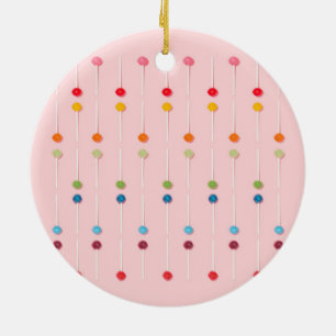 Décoration En Céramique Suckers Lollypop Candy Rainbow