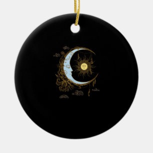 Décoration En Céramique Sun Moon Vintage 90s Witch Whimsigoth esthétique
