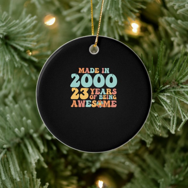 Décoration En Céramique Super Fabriqué En 2000 23 Ans D'Être Étonnant (Arbre)