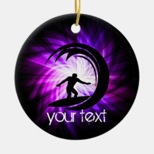 Décoration En Céramique Surf violet cool