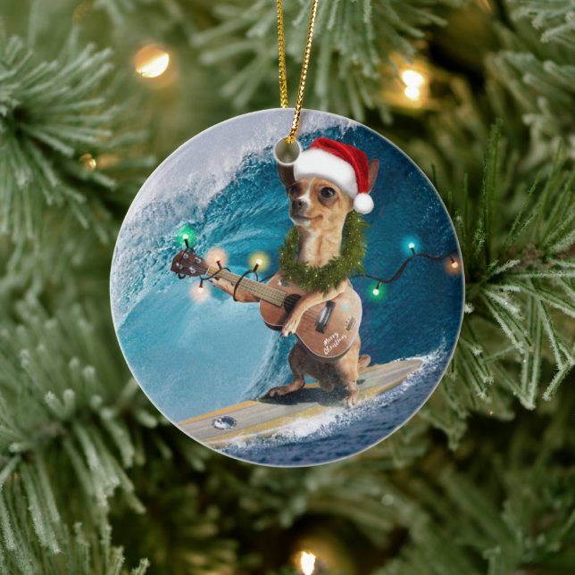 Décoration En Céramique Surfing de Christmas (Arbre)