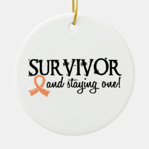 Décoration En Céramique Survivant utérin 18 de Cancer