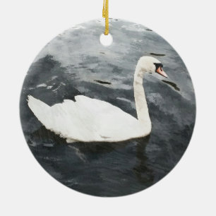 Décoration En Céramique Swan impressionniste