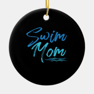Décoration En Céramique Swim Maman Nager Drôle Mignonne Cadeau