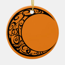 Décoration En Céramique Symbole de lune tribale personnalisée