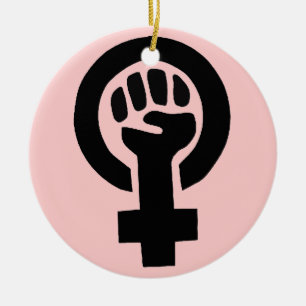 Décoration En Céramique Symbole féministe