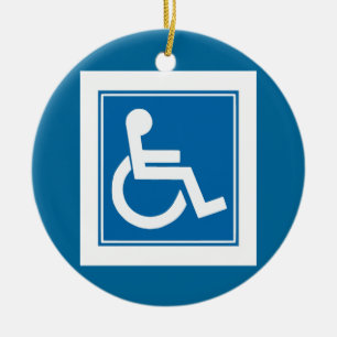 Décoration En Céramique Symbole Handicap