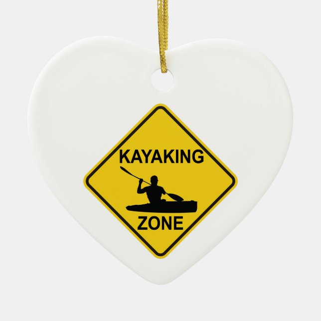 Décoration En Céramique SYMBOLE ROUTIER DE Kayak (Devant)