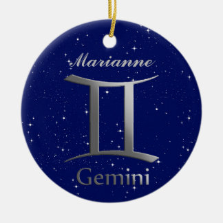 Décoration En Céramique SYMBOLE SYMBOLE DIX GEMini avec nom