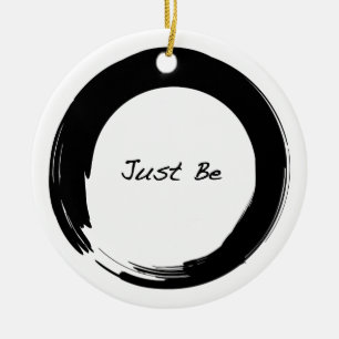 Décoration En Céramique Symbole zen avec "Just Be"