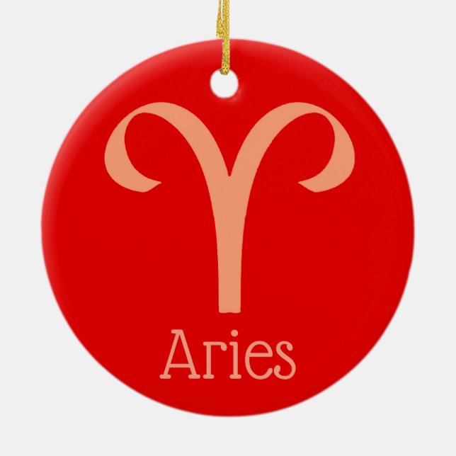Décoration En Céramique SYMBOLE Zodiaque SYMBOLE Sun Aries (Dos)