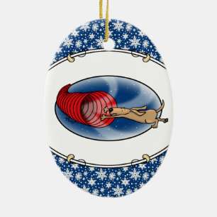 Décoration En Céramique Syndrome de Vortex Tunnel - agilité rapide chien d