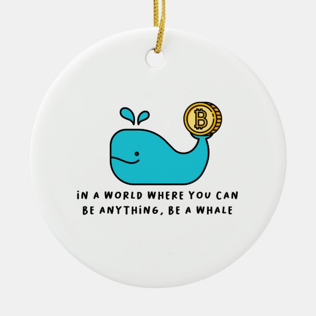 Décoration En Céramique T-Shirt Crypto Whale (Devant)